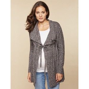 Motherhood Women‎ Gray Cardigan M Maternity Sweater